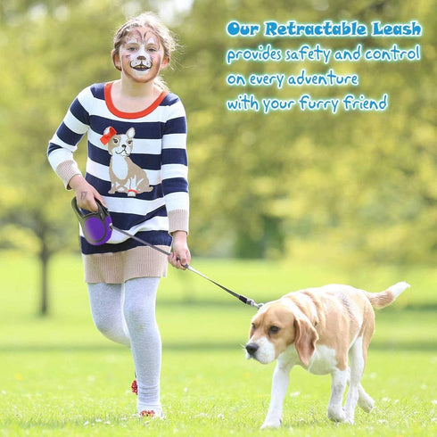 Heavy Duty Retractable Dog Leash-16ft Strong & Durable Walking Leash for S to L Dogs up to 45/115 lbs, Upgraded Lock System, Non Slip Grip, Tangle...