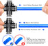 TAILONZ PNEUMATIC 4 Way 1/4 Inch OD Straight Push Fittings Plastic Quick Release Connectors Air Line Fittings PZA-1/4 (Pack of 5)...