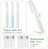3 Pcs Fabric Glue Pen with Glue Pen Refill Water Soluble Colorful Fabric Glue Stick for English Paper Piecing Patchwork Sewing...