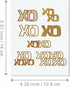XOXO Hugs and Kisses Metal Cutting Dies for Card Making, Paper Embossing Die Cuts Kit Templates, Storage Pockets Supplies, Photo Frame Album DIY S...