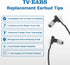 TV · EARS Genuine Replacement Earbud Tips for Original 4 Pairs, Digital & 5.8 Digital TV Ears Headsets, 1 Year Supply of Ear Tips Replacement, Gra...