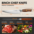 TUO Chef Knife, 8 inch Sharp Kitchen Knife with Pakkawood Handle, High Carbon Steel, Professional for Chopping & Dicing, Gift Box - Fiery Phoenix ...