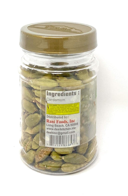 Desi Kitchen Spices All Natural | Salt Free | Vegan | NON GMO | Indian Green Cardamom Jumbo Pods - Seeds (Elaichi) 2oz Freshness and Aroma Guarant...