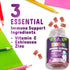 Immune Support Gummies for Kids & Toddler with Vitamin C, Zinc & Echinacea, Daily Childrens Immune Support Gummy Vitamins for Kids Ages 4 and Up, ...