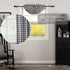 VHC Brands Annie Buffalo Check Cotton Farmhouse Kitchen Curtains Rod Pocket Balloon Valance, 15x60, Black...