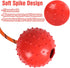 2 Pack Dog Ball, K9 Ball, Solid Rubber Ball on Rope for Reward, Fetch, Play(Blue and Red)...
