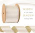 LaRibbons Ivory Gold Reversible Velvet Lurex Wired Ribbon, 4 Inch Crushed Velvet Ribbon for Gift Wrapping, Christmas Tree Decoration, Crafts Wreat...