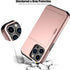 Nvollnoe for iPhone 13 Pro Case with Card Holder Heavy Duty Protective Dual Layer Shockproof Hidden Card Slot Slim Wallet Case for iPhone 13 Pro f...