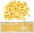 PBT Keycaps, 108 Keys P9 Mechanical Keyboard Key Backlit Key Character Translucent Key DIY Keycaps,for 61/64/87/104/108 Key Mechanical Keyboards(Y...