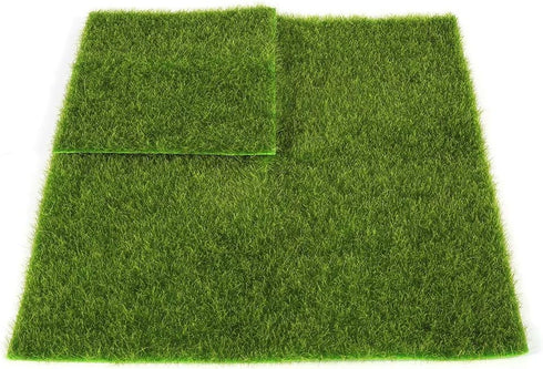 LAVEN Artificial Grass Turf Lawn, Lawn Decoration, Synthetic Miniature Garden Ornament DIY Craft Pot Artificial Lawn Grass Plastic(15 * 15cm)...