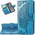 LEECOCO Google Pixel 3A XL Case Premium PU Leather Flip Wallet Case Butterfly Embossed Full Body Protection Flip Stand Card Holder Magnetic Cover ...