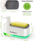 Hand and Dish Soap Dispenser Set for Kitchen, Dual Soap Dispenser with Sponge Holder, 3-in-1 Countertop Soap Pump Dispenser for Kitchen Sink, Usef...