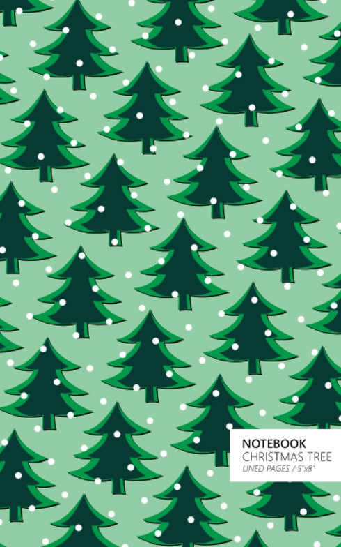 Christmas Tree Notebook: (Light Green Edition) Fun notebook 96 ruled/lined pages (5x8 inches / 12.7x20.3cm / Junior Legal Pad / Nearly A5)...