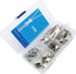 Zipper Repair Kit Solution Metal YKK Assorted Aluminum Slider Easy Container Storage Sets of #3, #4.5, #5, and #10 Include #3, #4.5, #5 and #10 To...