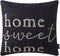 TRENDIN Farmhouse Pillow Covers 18 x 18 Inch with Black Home Sweet Home Quotes for Farmhouse Decoration Housewarming Gifts PL435TR...