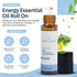 Energy Essential Oil Roll On (10ml) – Frankincense Essential Oil Blends for Aromatherapy, Massage, Energy Boost – Aromatherapy Oils Roller Bottles...