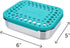 LunchBots Medium Uno Stainless Steel Sandwich Container - Open Design for Wraps - Salads or a Small Meal - Eco-Friendly - Dishwasher Safe and BPA-...