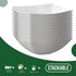 Exquisite Disposable Bowls Plastic Serving Bowls Pack Of 12 Square Salad Bowl 8 Oz White Plastic Bowls For Parties Disposable Serving Bowls For Sa...