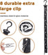 2 Pack Hat Storage Organizer for Baseball Caps, Hanging Hat Racks for Closet with 8 Large Premium Clips,360° Rotating Hanger for Ball Cap Storage ...