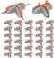 EEEKit 30Pcs Compact Wire Conductor Connector, T-Shape Lever Nut Wire Connector, Quick Splitter 3 Way Electrical Connectors, AWG 28-12...