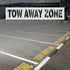 2pcs Tow Away Zone Stencils, 28.35x5.9 Inch Parking Lot Stencils Reusable Letter Stencils Paint Stencils Warning Sign Stencils Floor Paint Stencil...