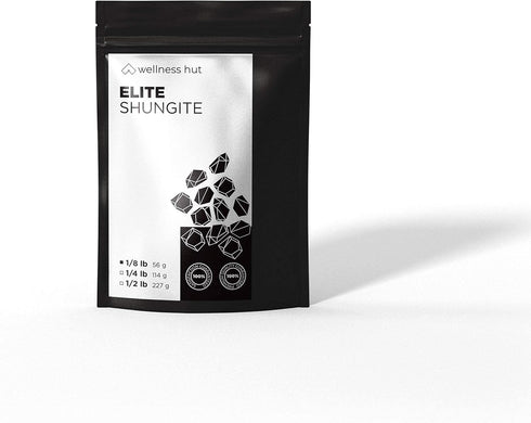 Elite Shungite Stones - for Shungite Water - 1/8 Pound (56 Grams) 0.5-1.2 inch Stones...