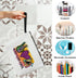 Peace Love Cosmetic Bag for Women Friends Accessories Organizer, Cheerleader Gifts, Travel Essentials Purse Toiletry Pouch Cosmetic Bag with Zippe...
