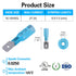 100 PCS 16-14 AWG Waterproof Heat Shrink Quick Disconnect Connectors, Crimp Electrical Wire Male Spade Connectors Insulated Disconnect for Marine ...