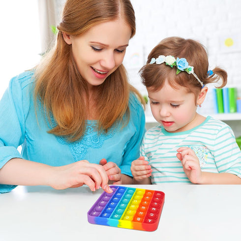 Fidget Games Learning Toys,Learn 26 Letters & 1-30 Numbers & Motifs 2 in 1 Children's Educational Toys, Stress Relief, Autism Sensory Toys (Pack o...