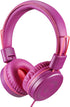 POWMEE M1 Kids Headphones Wired Headphone for Kids,Foldable Adjustable Stereo Tangle-Free,3.5MM Jack Wire Cord On-Ear Headphone for Children (Purp...