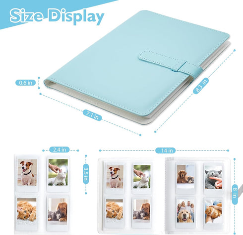 256 Pockets Photo Album for Fujifilm Instax Mini LiPlay 11 9 8+ 8 7S Instant Camera/Mini Link SP-1 Printer, Polaroid Snap SnapTouch PIC-300 Z2300 ...