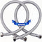 Universal Flexible Faucet Hose Connector, 24-Inch x 3/8" Comp x 1/2" FIP, Premium Braided Stainless Steel Faucet Water Supply Line for Kitchen Bat...