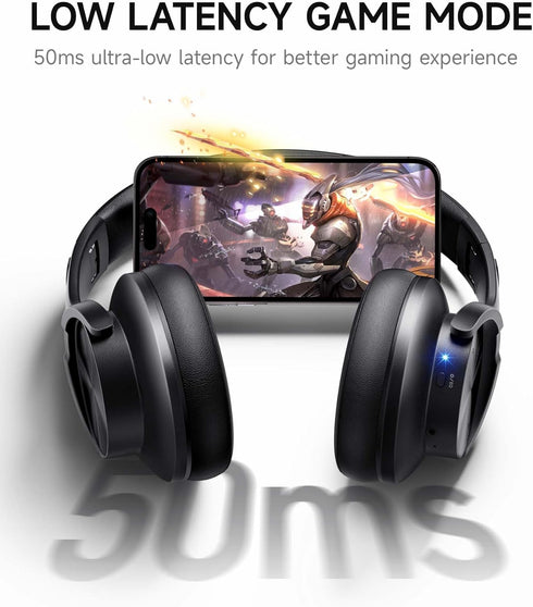 Picun B8 Bluetooth Headphones, 120 Hours Headphones Wireless Bluetooth, Hands-Free Calls, 3EQ & Game Mode, Foldable Headphones Over Ear for Travel...