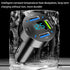 4 Ports USB Car Charger, 66W Super Fast Charging with QC 3.0, PD 20W and USB 2.4A Charger Adapter, Quick Charge with LED Voltmeter, Auto Cigarette...