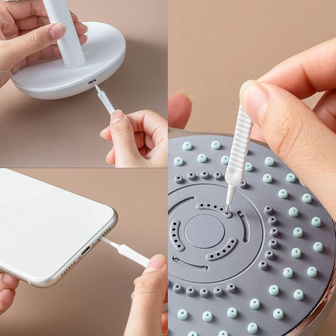 Shower Head Cleaning Brush,30pcs Small Hole Nylon Brush, Multi-Function Small Gap Brush,Gap Hole Anti-Clogging Cleaning Brush,Shower Phone Hole Ho...