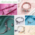UNICRAFTALE 100pcs Rondelle Bail Beads Stainless Steel Hanger Links Rondelle Beads Bail Beads Hanger Connector Links for Pendant European Jewelry ...