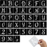 38 Pieces Letter Stencils Reusable Plastic Letter Number Templates Alphabet Art Craft Stencils Symbol Numbers Craft Stencils Interlocking Stencil ...