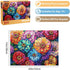 500 Piece Puzzle for Adults Puzzle Flowers, Recycled Cardboar Jigsaw Puzzles 500 Pieces Children Elderly, Family Activity Game Great Gift for Mom ...