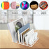 Acrylic Mail Organizer, 5 Compartments Desk File Holder, Clear Letter Folder Racks for Office Home School, Desktop Document Sorter for Bill, Noteb...