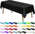 PARTY ULYJA Black Plastic Tablecloths 2 Pack Disposable Table Covers 54 x 108 Inch PEVA Opaque Table Cloths for BBQ Picnic Birthday Wedding Banque...