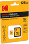 KODAK 128GB Class 10 UHS-I U1 MicroSDXC Card with Adapter 10x write speed...