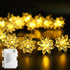 echosari Flower String Lights Battery Operated, 158" Lotus Flower Fairy Lights with Auto Timer 8 Modes, Soft Rubber Flowers String Lights Waterpro...