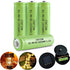 JINTION Ni-MH AA Rechargeable Batteries, Double A High Capacity 1.2V 1300mAh Pre-Charged for Garden Landscaping Solar Lights, String Lights, Remot...