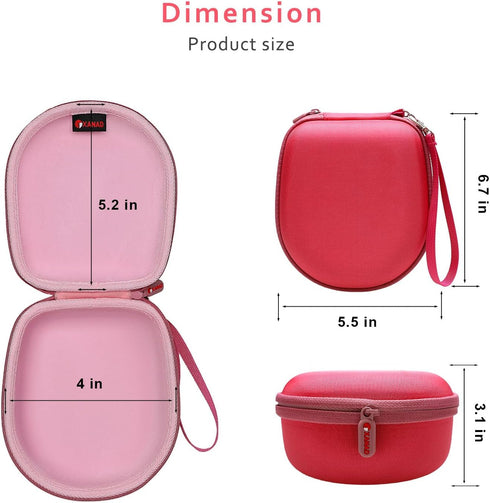 XANAD Pink Case for Noot Products K11/Elecder i37/POWMEE M1/POWMEE M2/Mpow CH8/iRAG J01/noot Products K22/NIVAVA K8/noot Products K33/iClever/Soni...