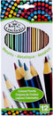 ROYAL BRUSH RTN-157 Metallic Colored Pencils-12/Pkg...