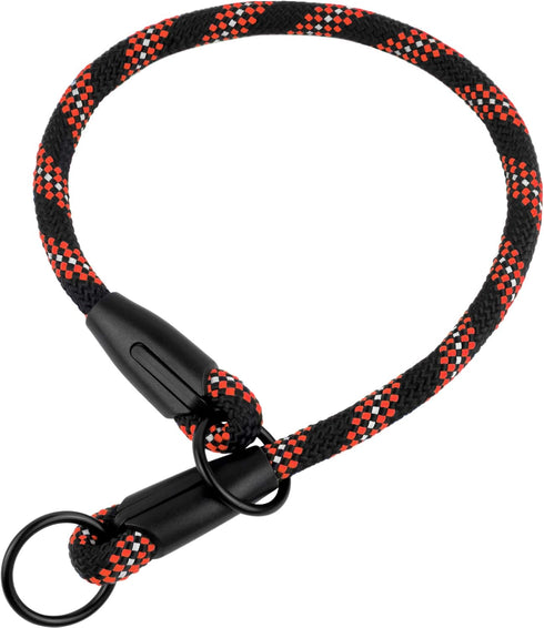 BronzeDog Rope Pro Training Dog Collar Braided No Pull Quick Release Round Lead Collars for Dogs Small Medium Large Puppy (M - 19.7" Long, Orange)...