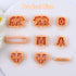 Puocaon Mom Bear Clay Cutters - 9 Pcs Polymer Clay Cutters for Earrings Making, Embossed Bear Clay Cutters for Polymer Clay Jewelry, Mama Letters ...