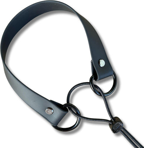 Waterproof E-collar Replacement Strap Dog Collar for Invisible Fence/ecollar - Easy On Bungee (1" Wide, Black)...