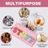 Preppy Patch Stuff Portable Makeup Bag Bulk Pu Leather Cosmetic Bag Waterproof Travel Organizer Zipper Pouch Storage Purse for Women Girls Gift (H...