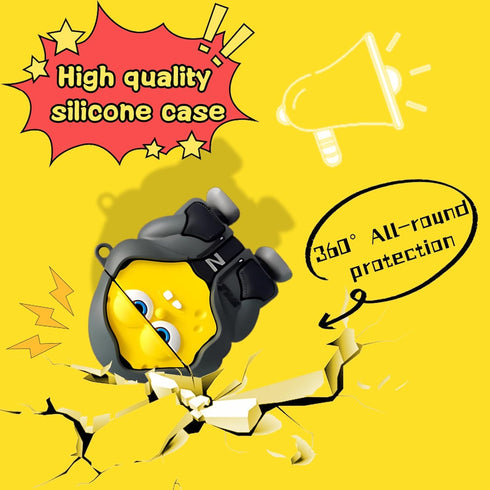 Cute AirPods Case for Airpod 2nd/1st, Fun Kawaii Fashion Cartoon 3D Cool Silicone Case for AirPods 1&2nd Generation with Cleaner kit&Keychain and ...